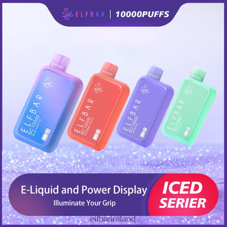 Best Flavor Disposable Vape BC10000 Ice Series Blue Razz Ice ELFBAR 0080XP1