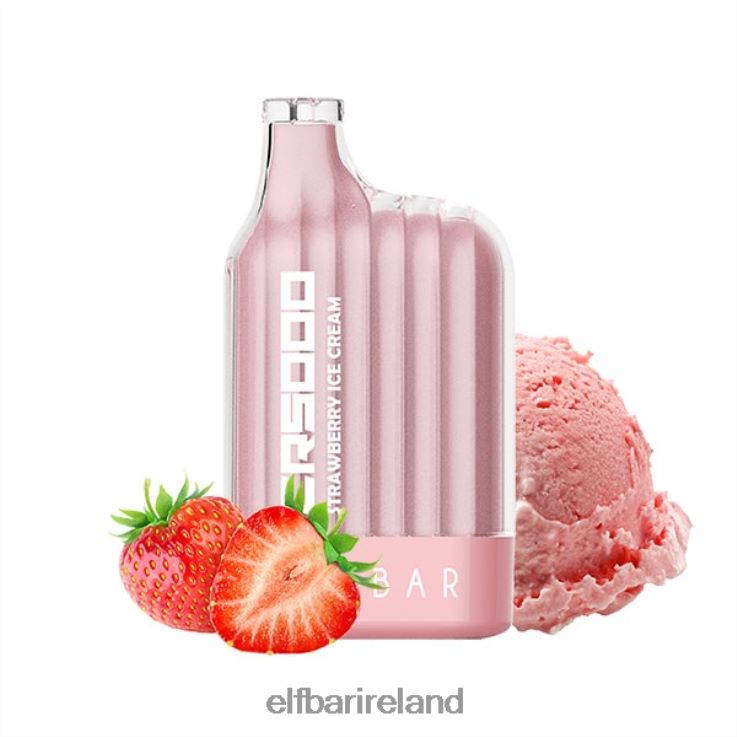 Best Flavor Disposable Vape CR5000 Big Sale Strawberry Ice Cream ELFBAR 0080XP18