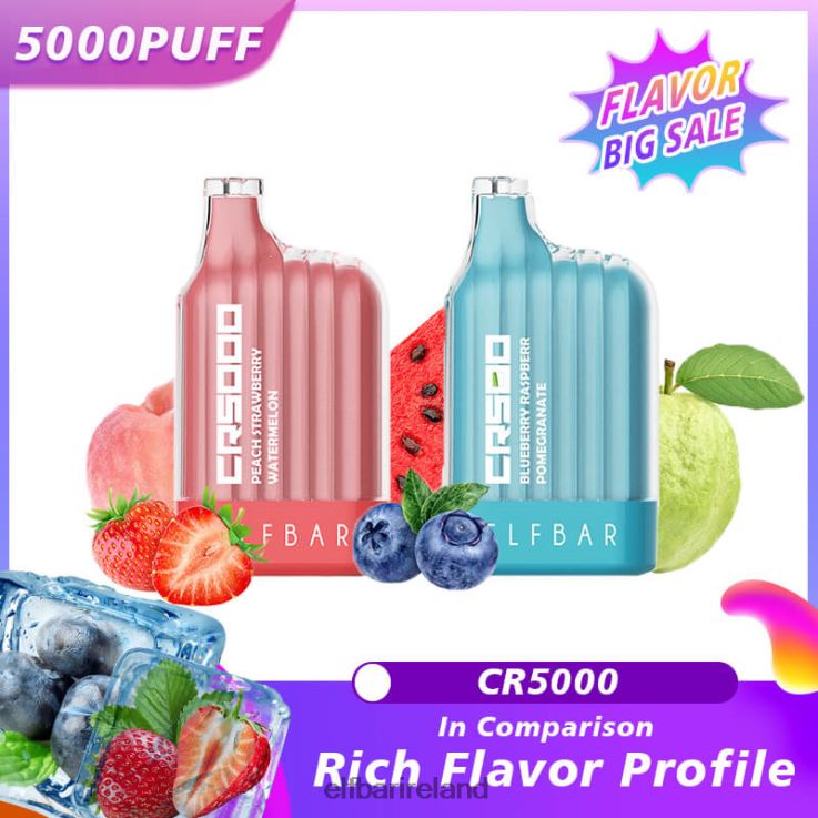 Best Flavor Disposable Vape CR5000 Big Sale Watermelon ELFBAR 0080XP16