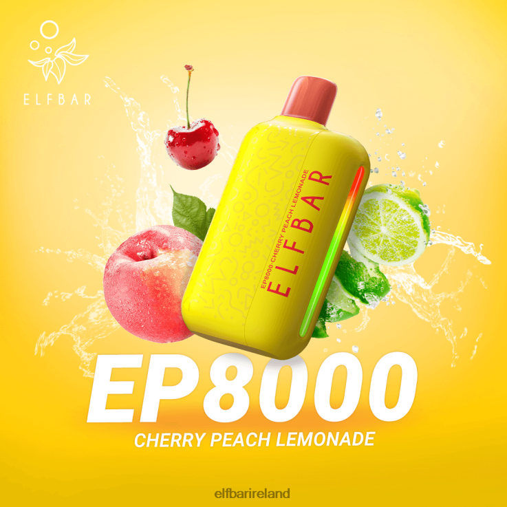 Disposable Vape New EP8000 Puffs Cherry Peach Lemonade ELFBAR 0080XP58