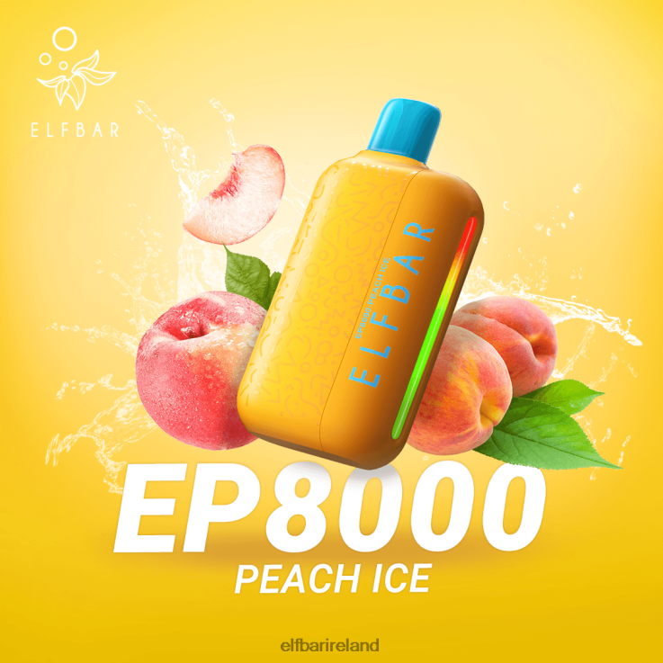 Disposable Vape New EP8000 Puffs Peach Ice ELFBAR 0080XP69
