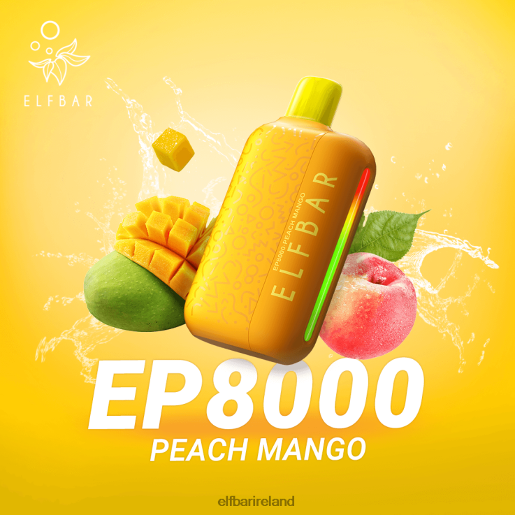 Disposable Vape New EP8000 Puffs Peach Mango ELFBAR 0080XP74