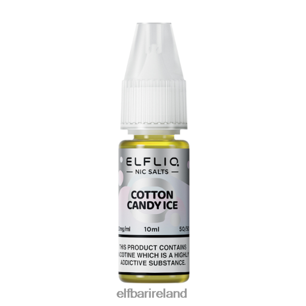 ELFBAR ELFLIQ Cotton Candy Ice Nic Salts - 10ml-10 mg/ml 6VTRB213