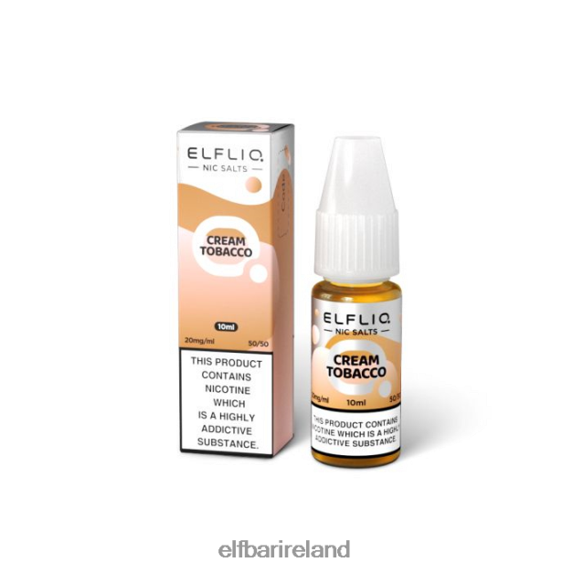 ELFBAR ELFLIQ Cream Tobacco Nic Salts -10ml-20 mg/ml 6VTRB212