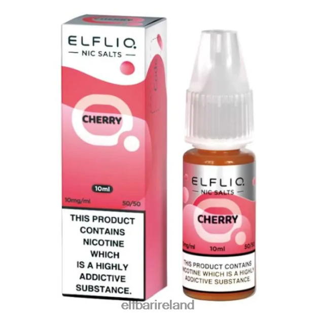 ELFBAR ElfLiq Nic Salts - Cherry - 10ml-10 mg/ml 6VTRB199