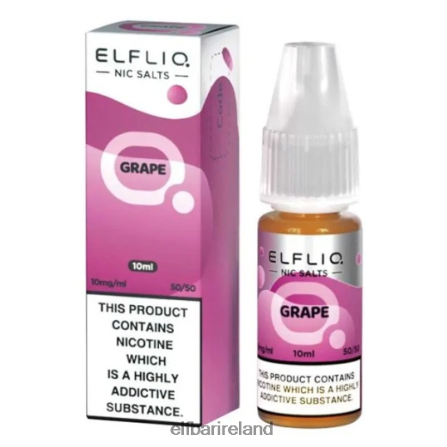 ELFBAR ElfLiq Nic Salts - Grape - 10ml-10 mg/ml 6VTRB191