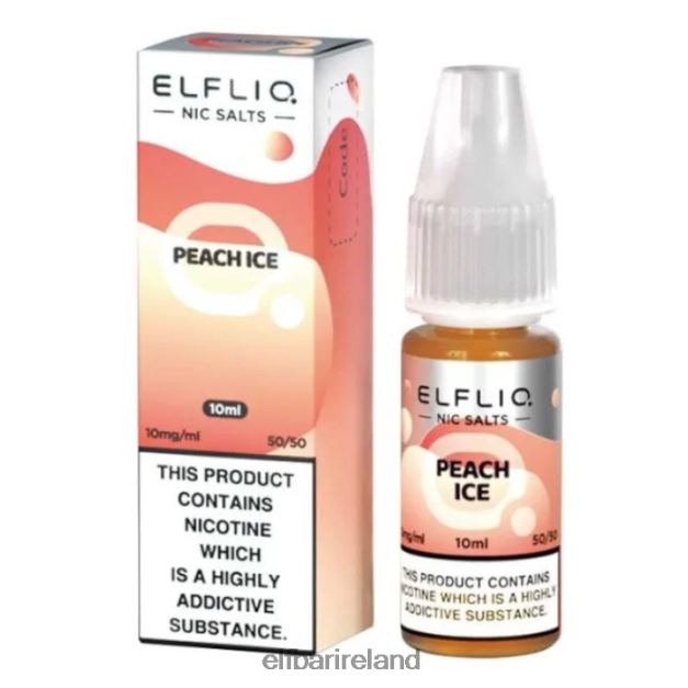 ELFBAR ElfLiq Nic Salts - Peach Ice - 10ml-10 mg/ml 6VTRB185