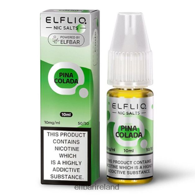 ELFBAR ElfLiq Nic Salts - Pina Colada - 10ml-10 mg/ml 6VTRB175
