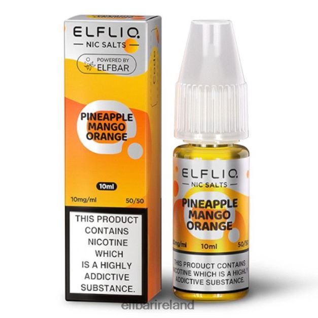 ELFBAR ElfLiq Nic Salts - Pineapple Mango Orange - 10ml-10 mg/ml 6VTRB173