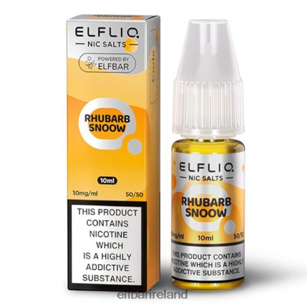 ELFBAR ElfLiq Nic Salts - Rhubarb Snoow - 10ml-10 mg/ml 6VTRB171