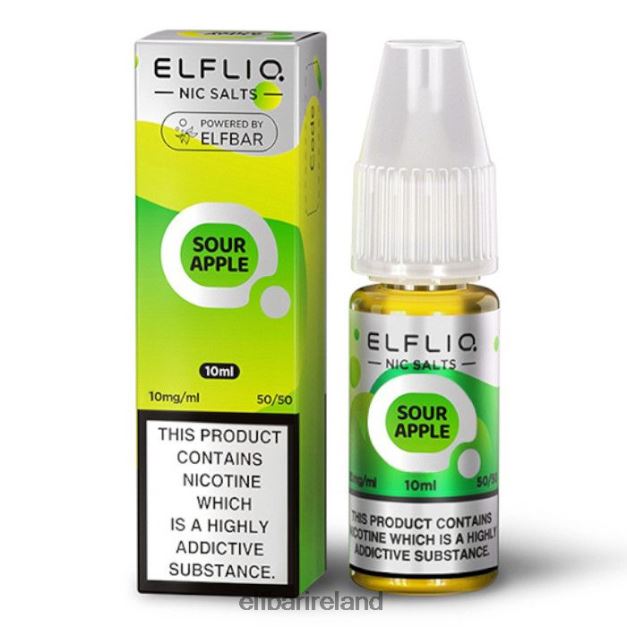 ELFBAR ElfLiq Nic Salts - Sour Apple - 10ml-10 mg/ml 6VTRB169