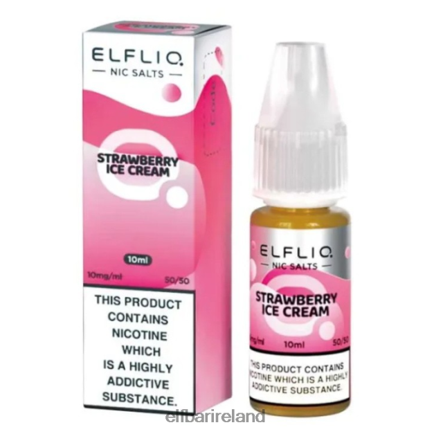 ELFBAR ElfLiq Nic Salts - Strawberry Snoow - 10ml-10 mg/ml 6VTRB182