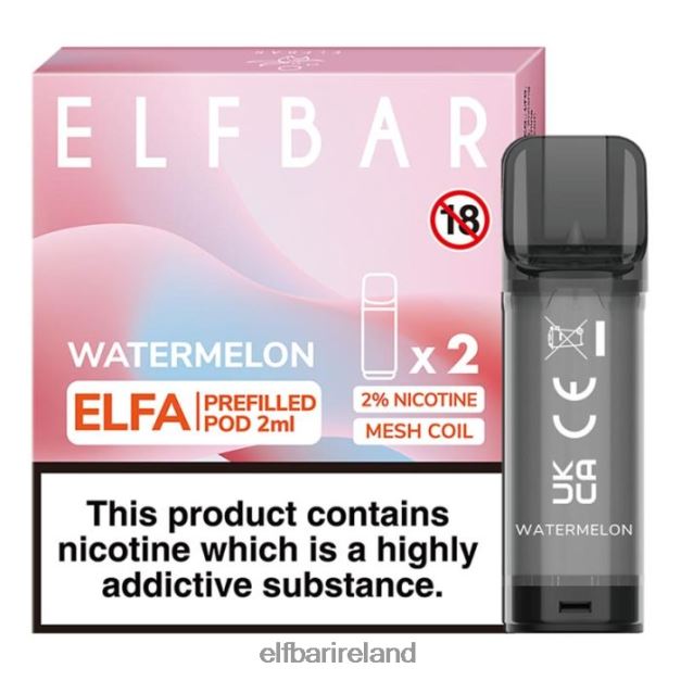 ELFBAR Elfa Pre-Filled Pod - 2ml - 20mg (2 Pack) 6VTRB108 Watermelon