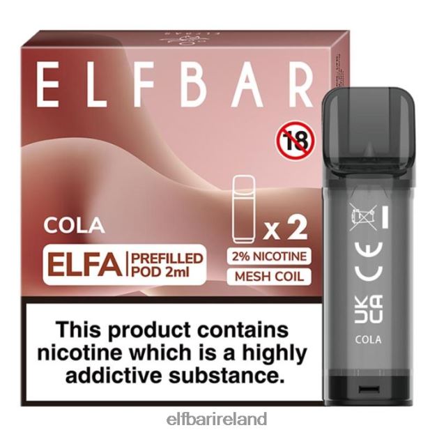 ELFBAR Elfa Pre-Filled Pod - 2ml - 20mg (2 Pack) 6VTRB109 Cola