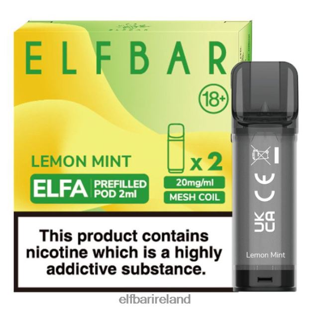 ELFBAR Elfa Pre-Filled Pod - 2ml - 20mg (2 Pack) 6VTRB110 Lemon Mint