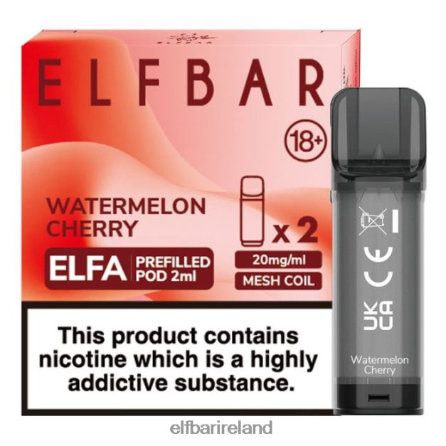 ELFBAR Elfa Pre-Filled Pod - 2ml - 20mg (2 Pack) 6VTRB121 Watermelon Cherry