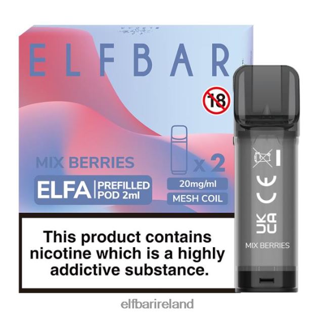 ELFBAR Elfa Pre-Filled Pod - 2ml - 20mg (2 Pack) 6VTRB132 Mix Berries