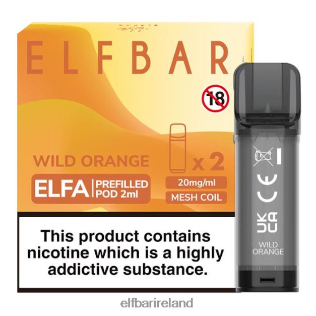 ELFBAR Elfa Pre-Filled Pod - 2ml - 20mg (2 Pack) 6VTRB133 Wild Orange