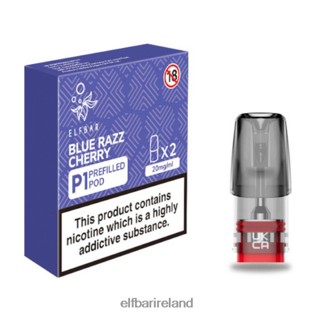 ELFBAR Mate 500 P1 Pre-Filled Pods - 20mg (2 Pack) Blue Razz Cherry 6VTRB165
